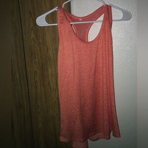 coral tank top